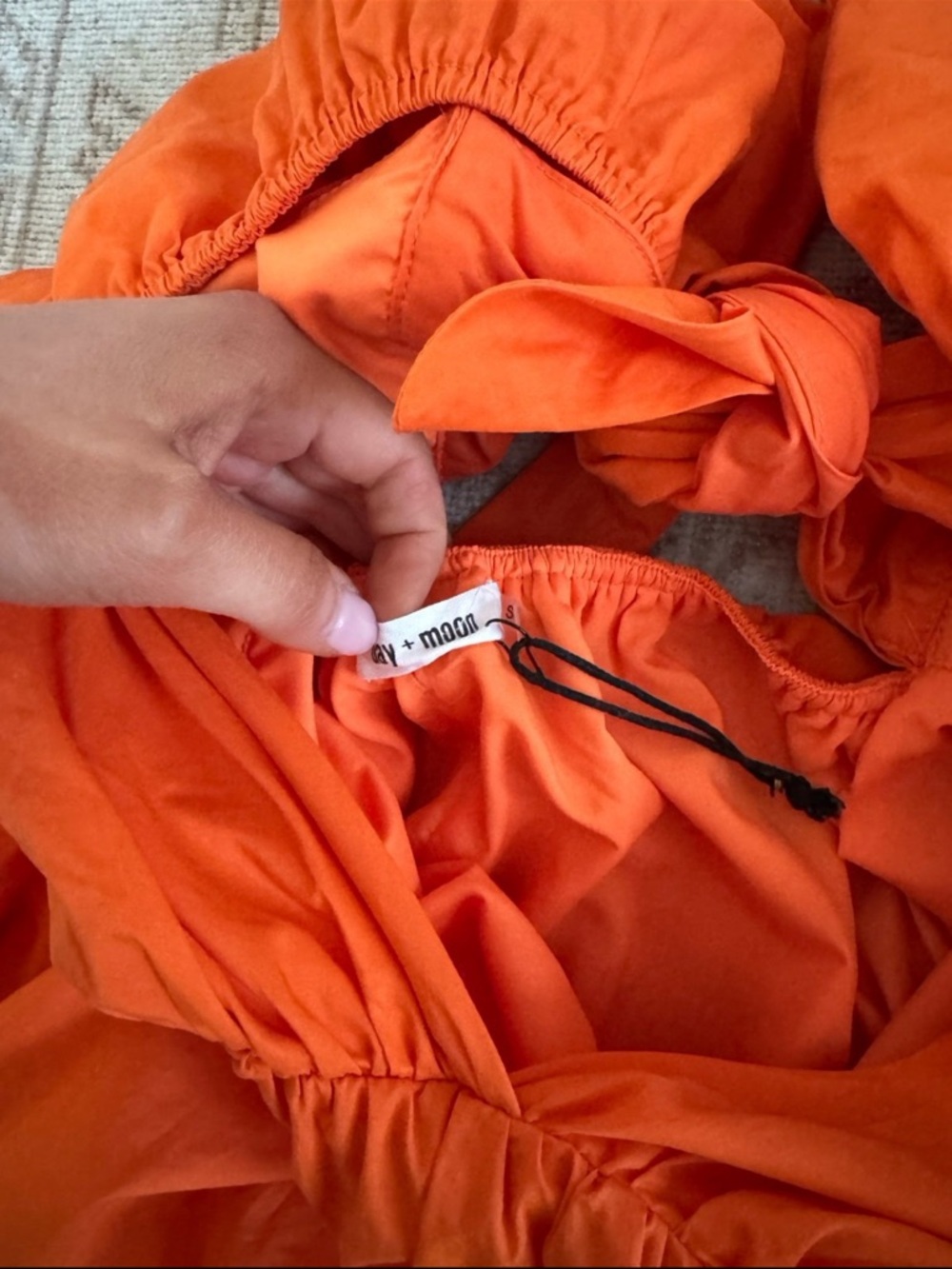 Day + Moon Orange Dress - Picture 3 of 6
